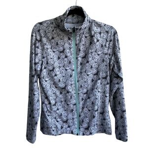 Peter Millar Women's M E4 Wicking UPF 50+ Zip Up Jacket Athletic Print